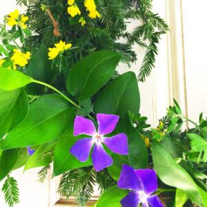 Spring Wreath – Purple Yellow