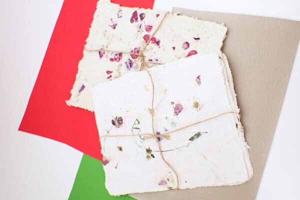 https://www.greenheartsprings.org/products/petal-and-leaf-handmade-floral-paper-10-sheets-5x5/ - Image 2